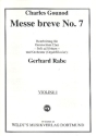 Messe breve Nr.7 f�r gem Chor und Orchester (Orgel/Klavier) (Soli ad lib) Violine 1