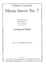 Messe br�ve Nr.7 f�r gem Chor und Orchester (Soli ad lib) Partitur