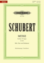 Messe Es-Dur D950 f�r Soli, gem Chor und Orchester Klavierauszug
