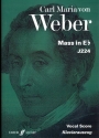Messe Es-Dur f�r Soli, gem Chor und Orchester Klavierauszug (la)