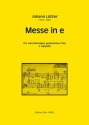 Messe in e f�r gem Chor a cappella Partitur