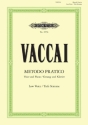 Metodo pratico di canto italiano f�r tiefe Stimme und Klavier Gesangsstudien