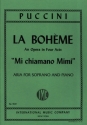 Mi chiamano Mimi Aria for soprano and piano
