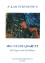 Miniature Quartet f�r Fagott, Violine, Viola und Violoncello Partitur und Stimmen