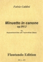 Minuetto in canone op.91/J  f�r Sopranblockfl�te und Traversfl�te (Oboe) Spielpartitur