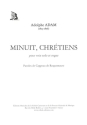 Minuit chr�tiens pour voix solo et orgue