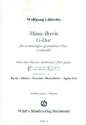 Missa brevis G-Dur f�r gem Chor a cappella Partitur
