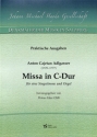 Missa in C-Dur f�r Gesang und Orgel Partitur