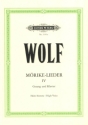 M�rike-Lieder Band 4 f�r hohe Singstimme und Klavier (dt/en)