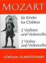 Mozart f�r Kinder f�r 2 Violinen und Violoncello Stimmen