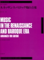 Music in the Renaissance and Baroque Era for guitar solo