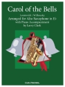 Mykola Leontovich, Peter Wilhousky Carol of the Bells Alt-Saxophon und Klavier Partitur und Stimmen