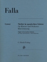 N�chte in spanischen G�rten f�r Klavier und Orchester f�r 2 Klaviere Klavierauszug