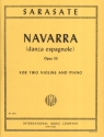 Navarra (danza espagnole) op.33 for 2 violins and piano parts