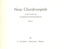Neue Choralvorspiele zu den Liedern des EG Band 4 f�r Orgel