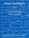 Neues Spielbuch f�r 2 Bassblockfl�ten (Spielpartitur)