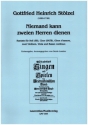 Niemand kann zweien Herren dienen f�r Soli (SB), gem Chor, Oboe d'amore, 2 Violinen, Viola und Bc Partitur