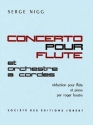 NIGG Serge Concerto pour fl�te fl�te et piano (r�duction) partition