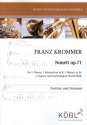 Nonett op.71 f�r 2 Oboen, 2 Klarinetten, 2 H�rner in Es, 2 Fagotte und Kontrafagott (Kb),   Partitur und Stimmen