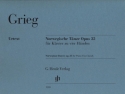 Norwegische T�nze op.35 f�r Klavier zu 4 H�nden Spielpartitur