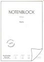 Notenblock 14 Systeme mit Lineatur f�r Texteintr�ge Din A4, 100 Seiten, 50 Bl�tter 50 Bl�tter, Recyclingpapier