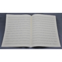 Notenpapier Quart-Format hoch 12 Systeme 27x34 cm ohne Hilfslinien (5 B�gen)