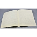 Notenpapier Quart-Format hoch 18 Systeme 27x34 cm ohne Hilfslinien (5 B�gen)