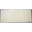Notenpapier Quart-Format quer 4x3 Systeme 34x27 cm f�r Orgel (5 B�gen)