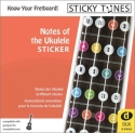 Notes of the Ukulele Sticker widerabl�sbare Ukulelenaufkleber