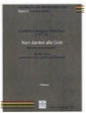 Nun danket alle Gott f�r Alt, Tenor, gem Chor und Orchester Partitur