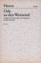 Ode an den Westwind f�r Violoncello und Orchester Studienpartitur