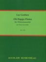 Oh happy Flutes f�r Fl�tenensemble und Cembalo (Klavier) Partitur