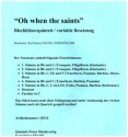 Oh when the Saints f�r 5 Blechbl�ser (variable Besetzung) Stimmen