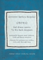 Orfeo Kantate f�r Sopran, 2 Violinen, Viola und Bc Partitur (it/dt/en)