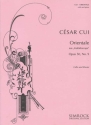 Orientale op.50,9 f�r Violoncello und Klavier