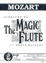 Ouverture to 'The magic Flute' for 2 trumpets, horn in F, trombone and tuba score and parts