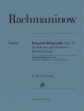 Paganini-Rhapsodie op. 43 f�r Klavier und Orchester Klavierauszug