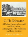 Pariser Quartett a-Moll Nr.8 f�r Fl�te, Violine, Viola da gamba (Violoncello) und Bc Stimmen