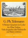 Pariser Quartett G-Dur Nr.9 f�r Fl�te, Violine, Viola da gamba (Violoncello) und Bc Stimmen