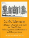 Pariser Quartett g-Moll Nr.4 f�r Fl�te, Violine, Viola da gamba (Violoncello) und Bc,   Stimmen