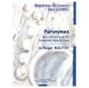 Paronymes pour clarinette, saxophone t�nor et piano parties