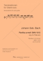 Partita a-moll BWV1013 f�r Fl�te f�r Gitarre