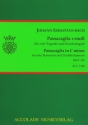 Passacaglia c-Moll BWV582 f�r 4 Fagotte und Kontrafagott Partitur und Stimmen