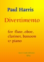 Paul Harris, Divertimento for wind ensemble Partitur und Stimmen