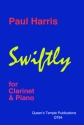 Paul Harris, Swiftly for Clarinet & Piano Partitur und Stimme