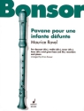 Pavane pour une infante d�funte for 4 recorders (SATB) and piano score and parts