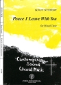 Peace I leave with you for mixed chorus a cappella score