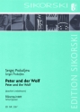 PETER UND DER WOLF f�r Fl�te, Oboe, Klarinette, Horn und Fagott Partitur und Stimmen