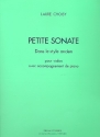 Petite sonate dans le style ancien pour violon et piano