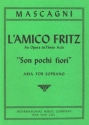 Pietro Mascagni, Aria - Son pochi fiori Soprano Voice and Piano Klavierauszug